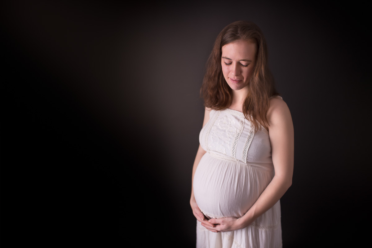 In studio maternity session