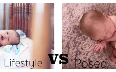 Lifestyle session vs posed newborn session