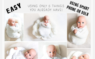 DIY newborn session at home