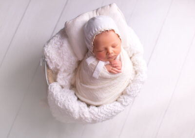 Newborn baby posed for newborn session